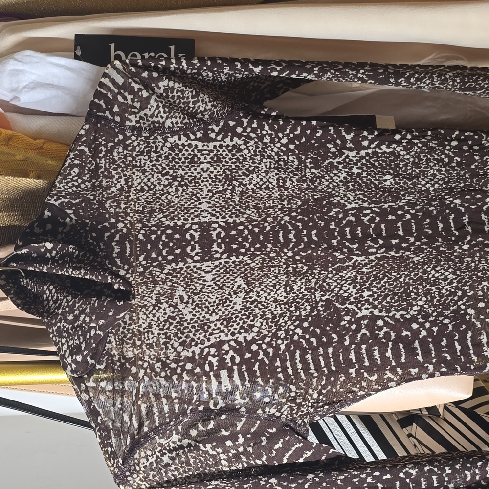 Mesh Karen M Mesh Snake Print Top